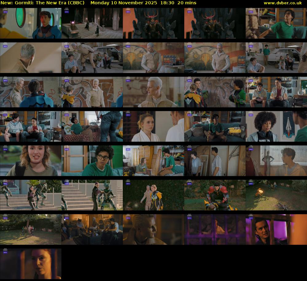 Gormiti: The New Era (CBBC) Monday 10 November 2025 18:30 - 18:50
