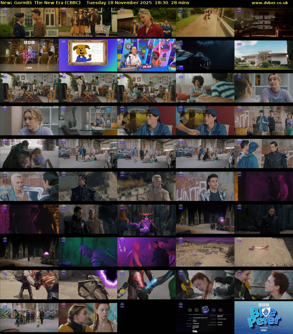 Gormiti: The New Era (CBBC) Tuesday 18 November 2025 18:30 - 18:58