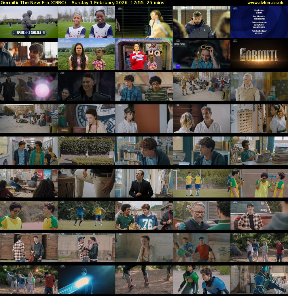 Gormiti: The New Era (CBBC) Sunday 1 February 2026 17:55 - 18:20