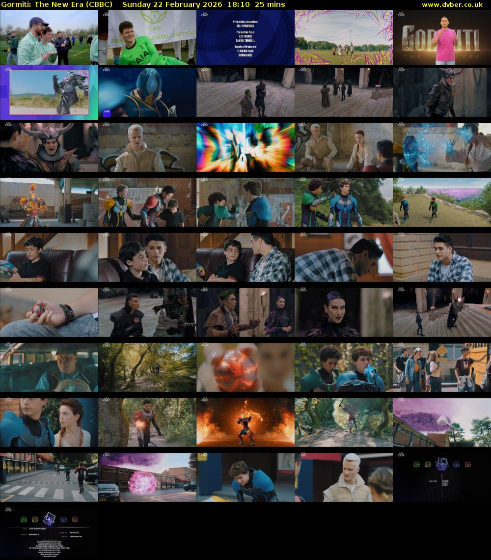 Gormiti: The New Era (CBBC) Sunday 22 February 2026 18:10 - 18:35