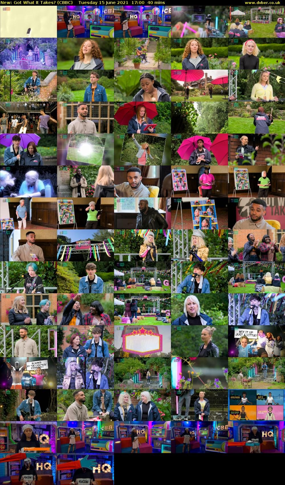 Got What It Takes? (CBBC) Tuesday 15 June 2021 17:00 - 17:40