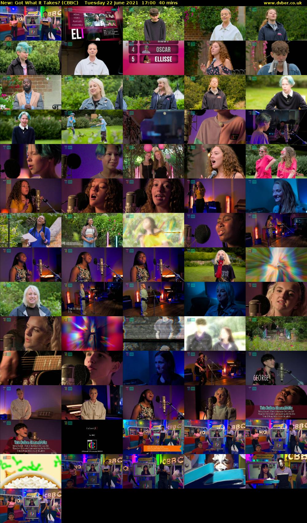 Got What It Takes? (CBBC) Tuesday 22 June 2021 17:00 - 17:40