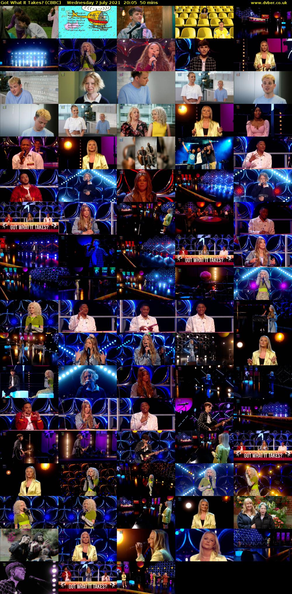 Got What It Takes? (CBBC) Wednesday 7 July 2021 20:05 - 20:55