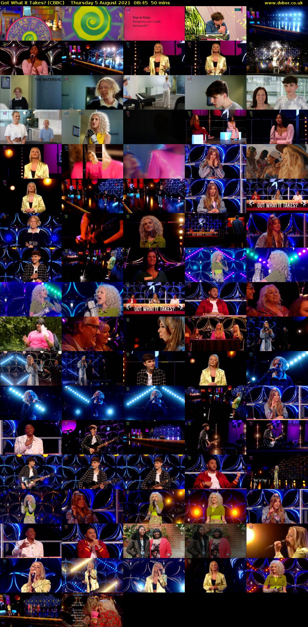 Got What It Takes? (CBBC) Thursday 5 August 2021 08:45 - 09:35