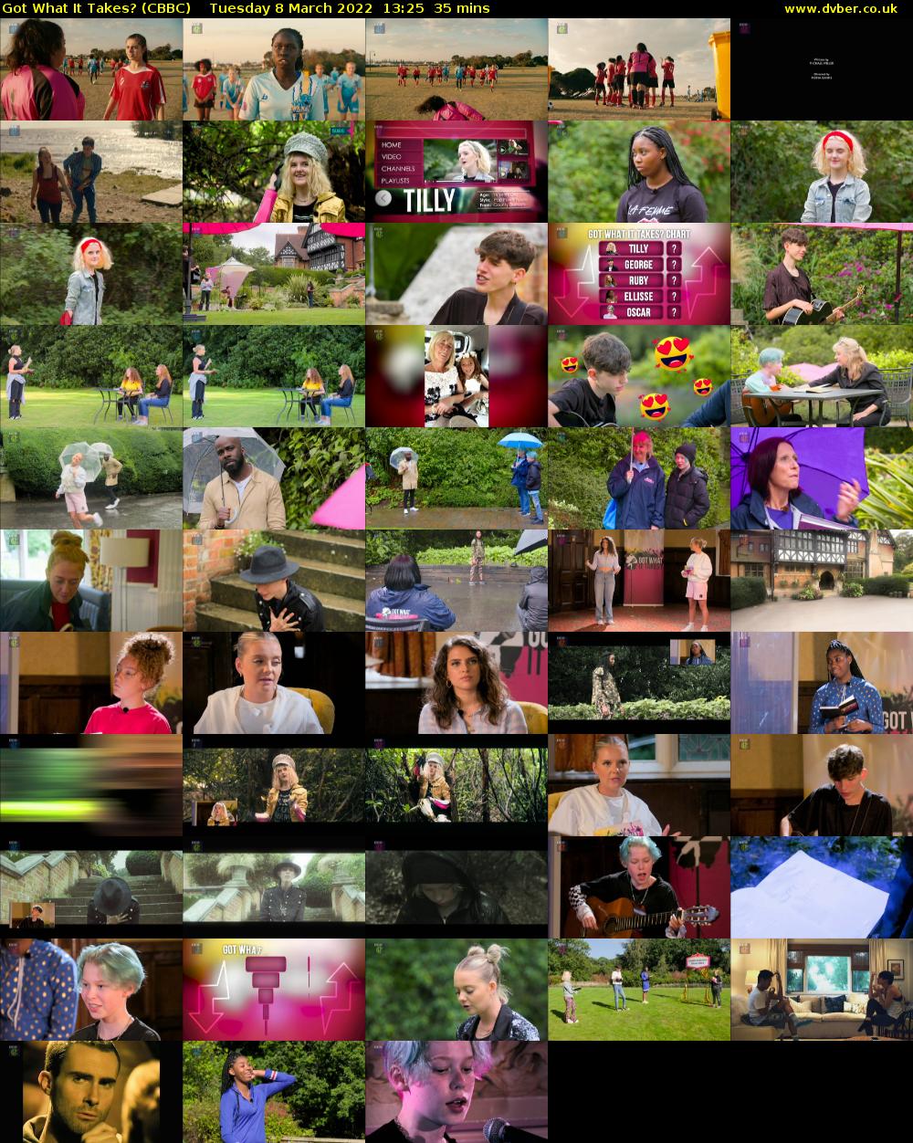 Got What It Takes? (CBBC) Tuesday 8 March 2022 13:25 - 14:00