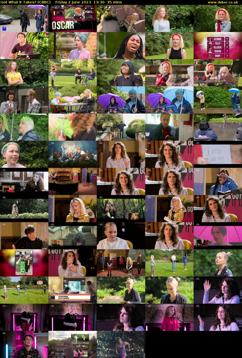 Got What It Takes? (CBBC) Friday 2 June 2023 13:30 - 14:05