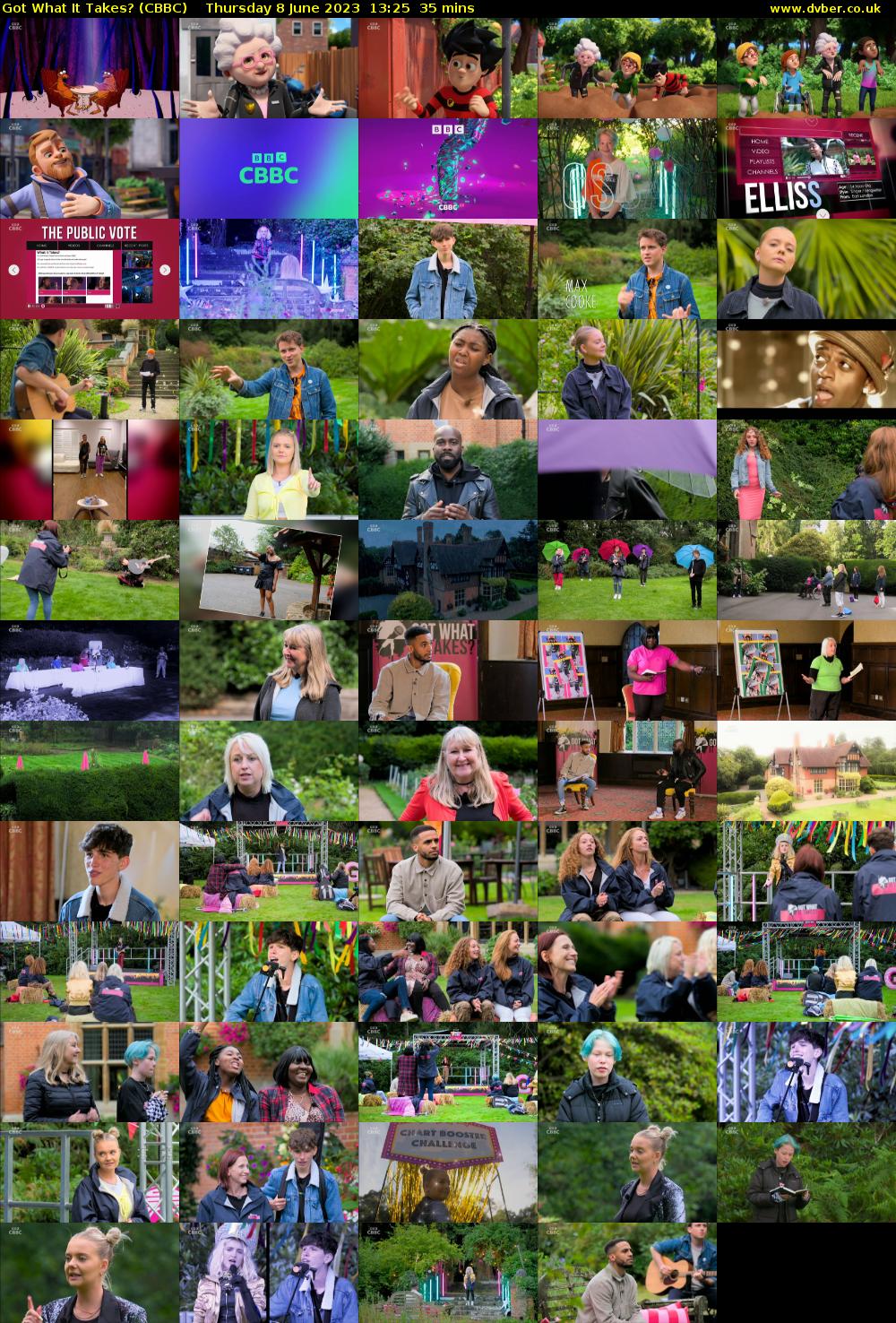 Got What It Takes? (CBBC) Thursday 8 June 2023 13:25 - 14:00