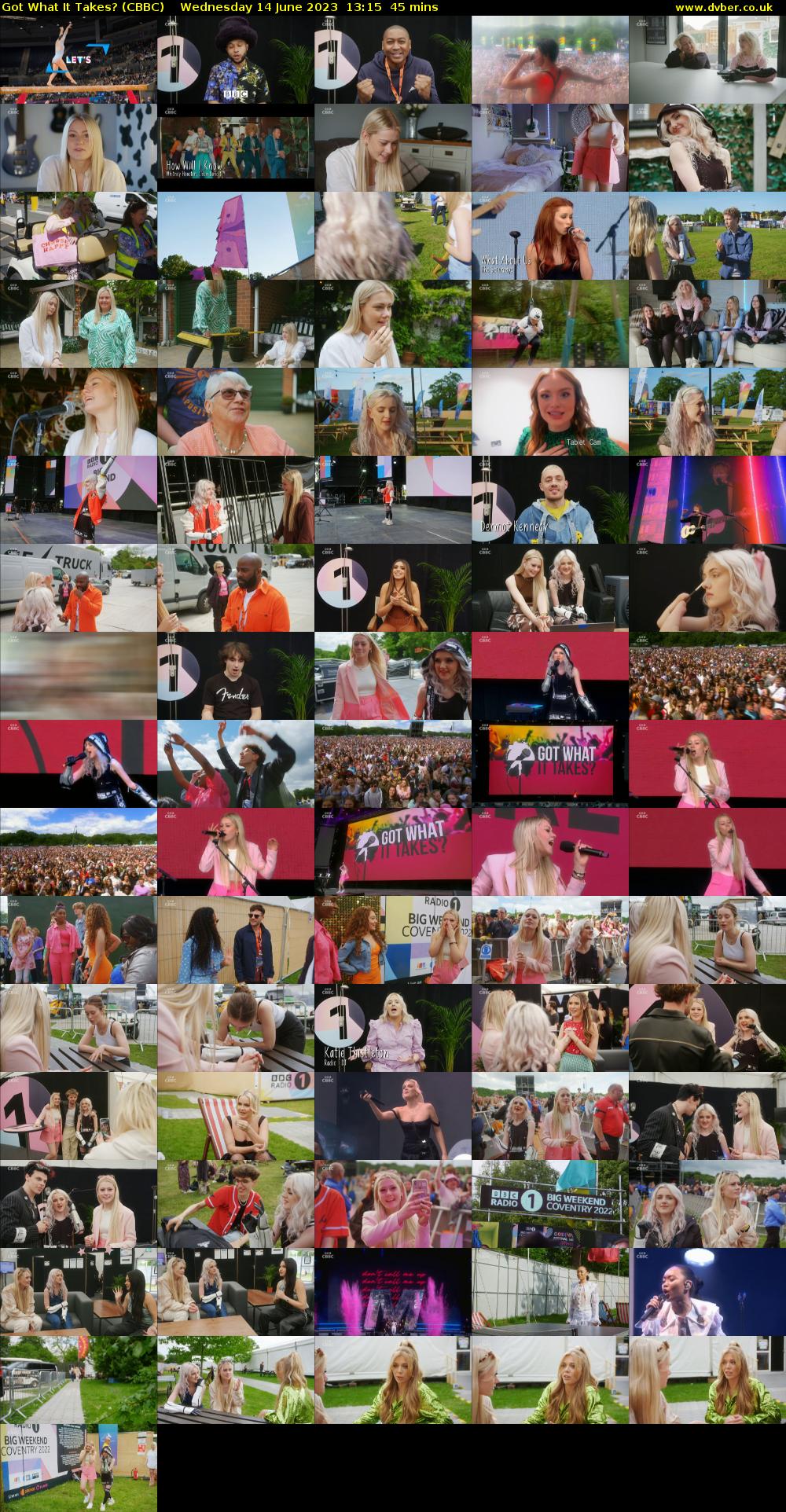 Got What It Takes? (CBBC) Wednesday 14 June 2023 13:15 - 14:00