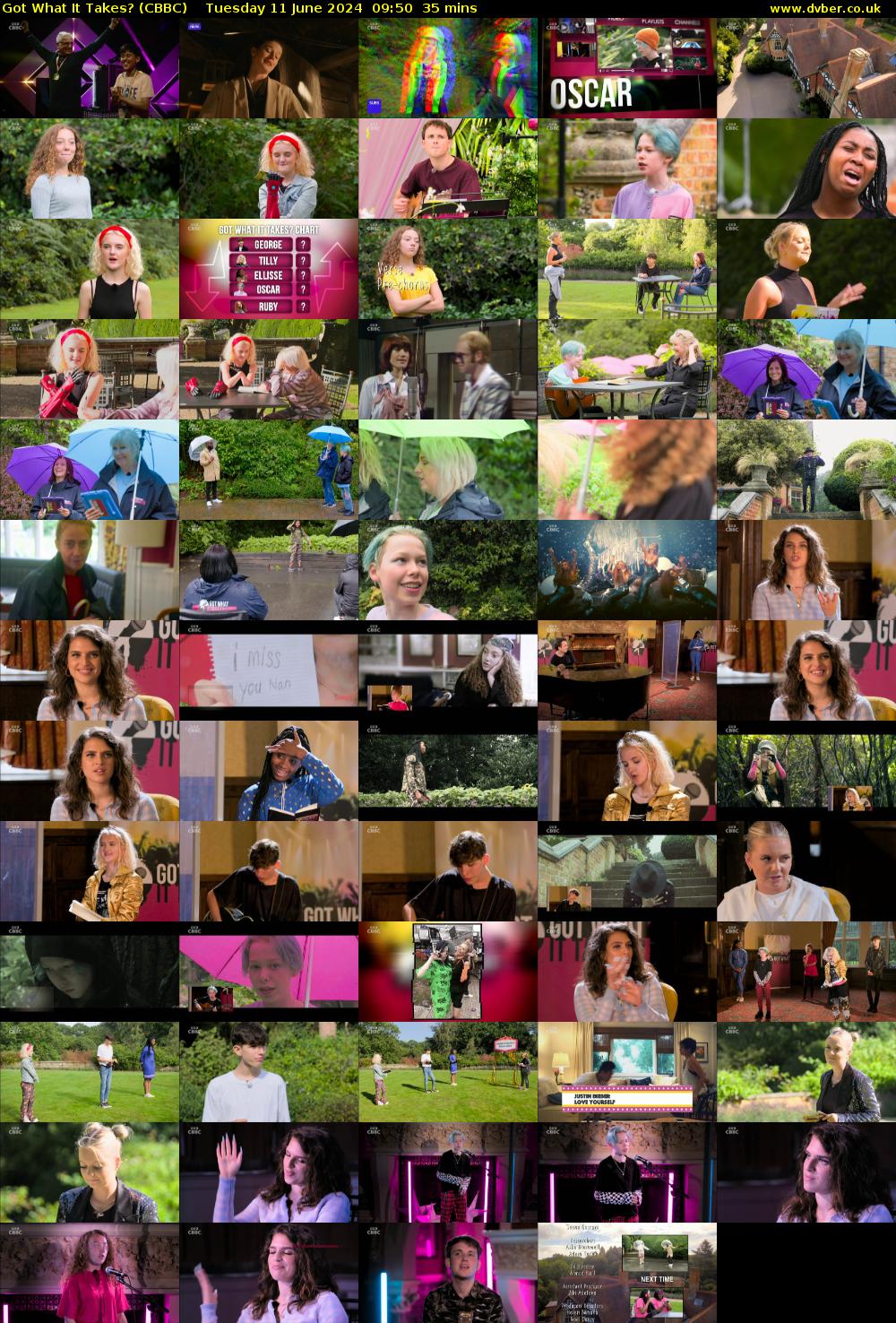 Got What It Takes? (CBBC) Tuesday 11 June 2024 09:50 - 10:25