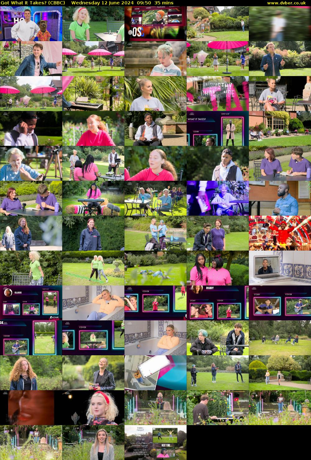 Got What It Takes? (CBBC) Wednesday 12 June 2024 09:50 - 10:25