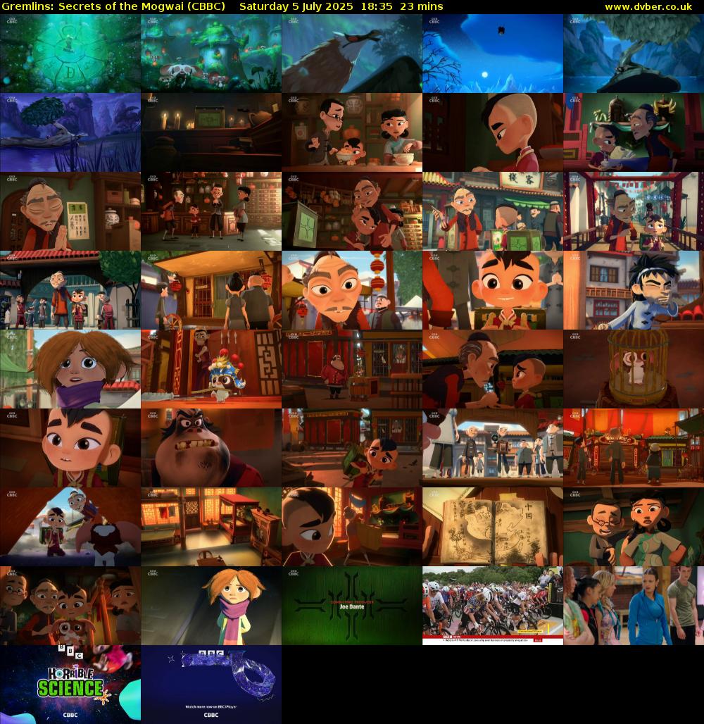 Gremlins: Secrets of the Mogwai (CBBC) Saturday 5 July 2025 18:35 - 18:58