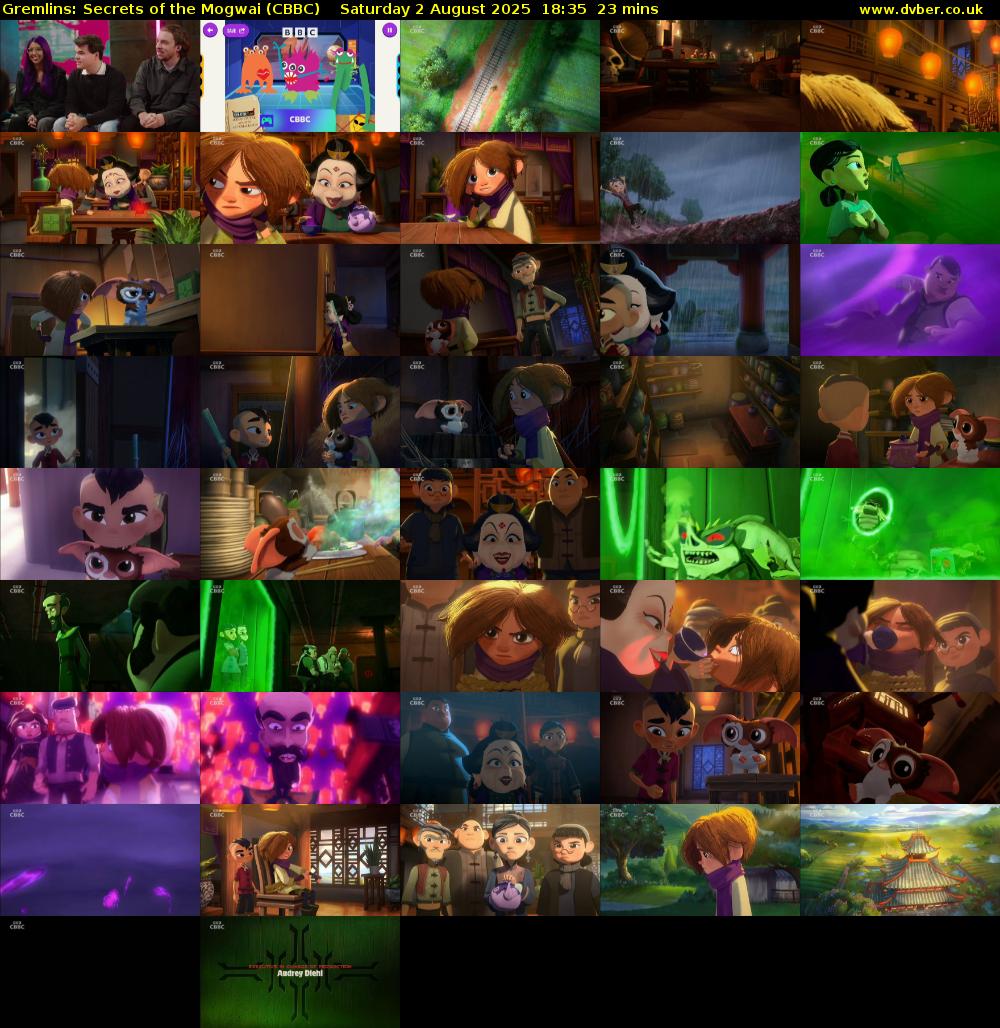 Gremlins: Secrets of the Mogwai (CBBC) Saturday 2 August 2025 18:35 - 18:58