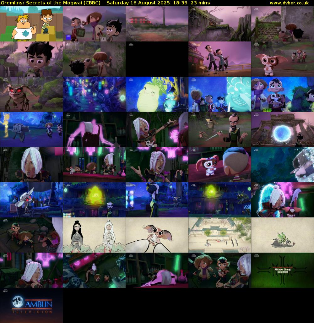 Gremlins: Secrets of the Mogwai (CBBC) Saturday 16 August 2025 18:35 - 18:58