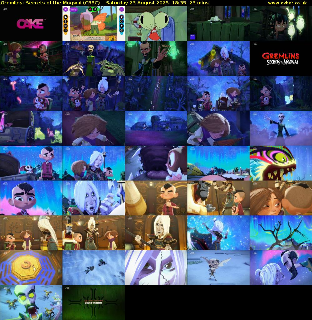 Gremlins: Secrets of the Mogwai (CBBC) Saturday 23 August 2025 18:35 - 18:58