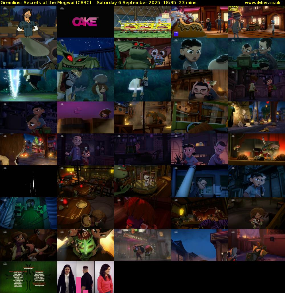 Gremlins: Secrets of the Mogwai (CBBC) Saturday 6 September 2025 18:35 - 18:58