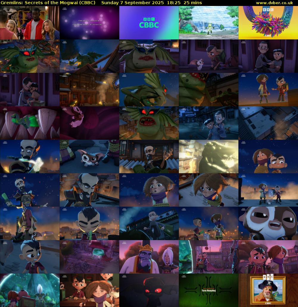 Gremlins: Secrets of the Mogwai (CBBC) Sunday 7 September 2025 18:25 - 18:50