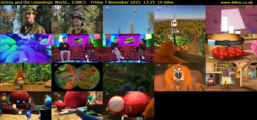 Grizzy and the Lemmings: World... (CBBC) Friday 7 November 2025 17:25 - 17:35
