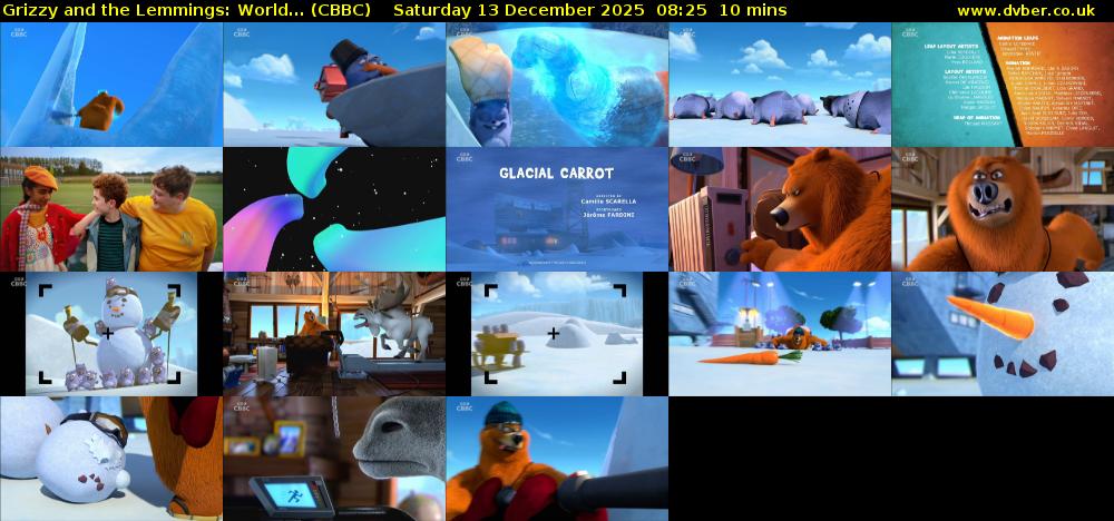 Grizzy and the Lemmings: World... (CBBC) Saturday 13 December 2025 08:25 - 08:35