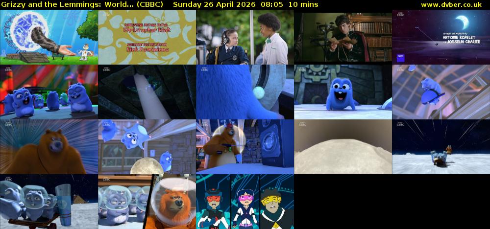 Grizzy and the Lemmings: World... (CBBC) Sunday 26 April 2026 08:05 - 08:15