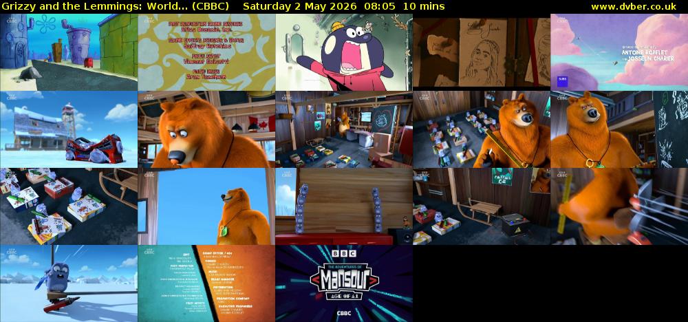 Grizzy and the Lemmings: World... (CBBC) Saturday 2 May 2026 08:05 - 08:15
