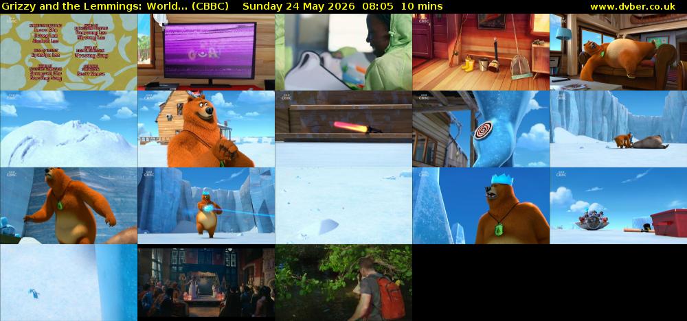 Grizzy and the Lemmings: World... (CBBC) Sunday 24 May 2026 08:05 - 08:15