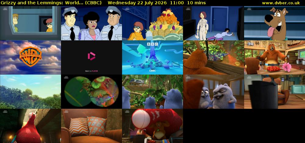Grizzy and the Lemmings: World... (CBBC) Wednesday 22 July 2026 11:00 - 11:10