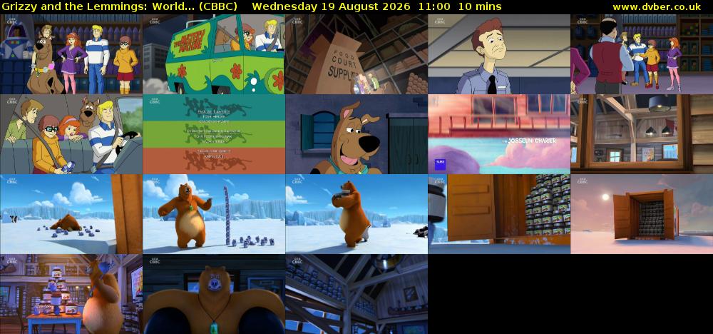 Grizzy and the Lemmings: World... (CBBC) Wednesday 19 August 2026 11:00 - 11:10