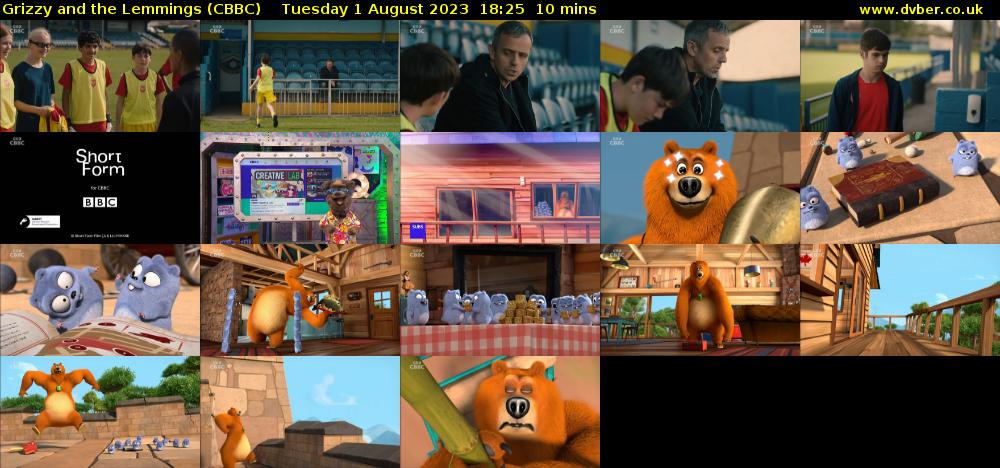 Grizzy and the Lemmings (CBBC) Tuesday 1 August 2023 18:25 - 18:35