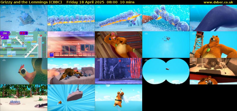 Grizzy and the Lemmings (CBBC) Friday 18 April 2025 08:00 - 08:10