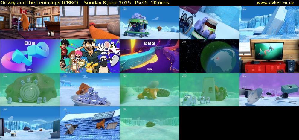 Grizzy and the Lemmings (CBBC) Sunday 8 June 2025 15:45 - 15:55