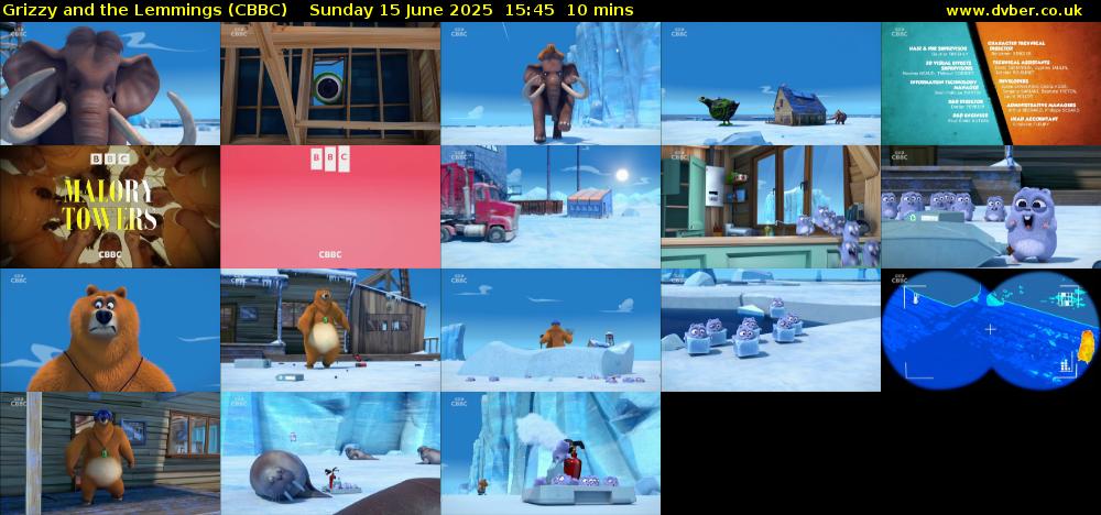 Grizzy and the Lemmings (CBBC) Sunday 15 June 2025 15:45 - 15:55
