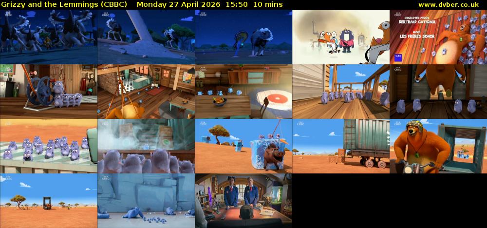 Grizzy and the Lemmings (CBBC) Monday 27 April 2026 15:50 - 16:00
