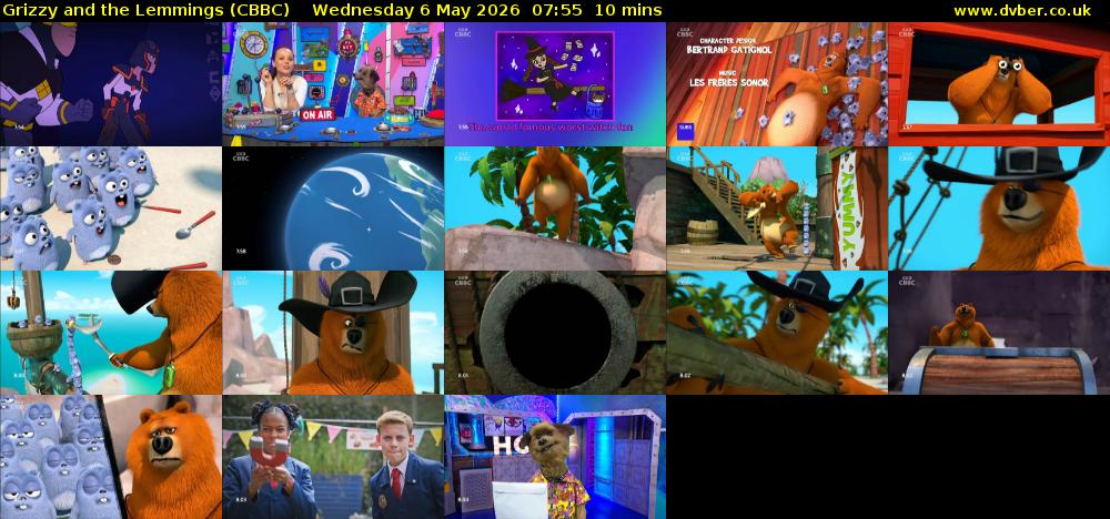 Grizzy and the Lemmings (CBBC) Wednesday 6 May 2026 07:55 - 08:05