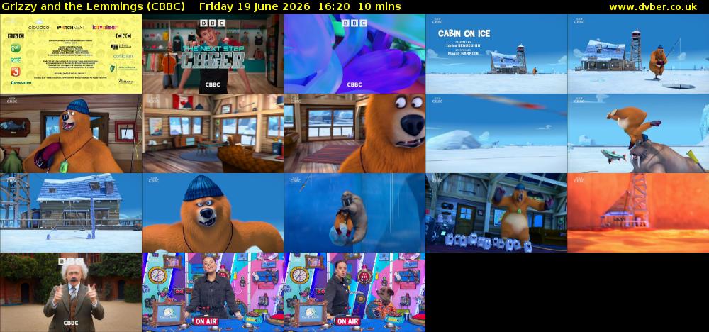 Grizzy and the Lemmings (CBBC) Friday 19 June 2026 16:20 - 16:30
