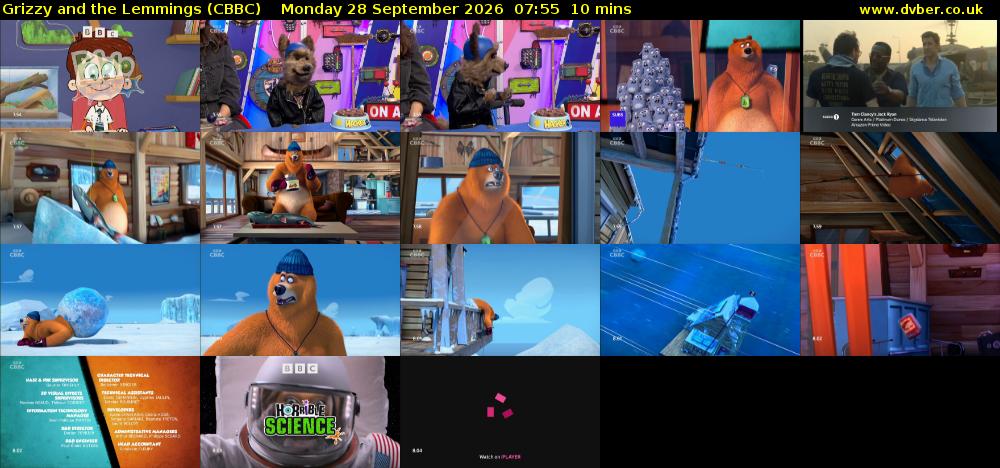 Grizzy and the Lemmings (CBBC) Monday 28 September 2026 07:55 - 08:05