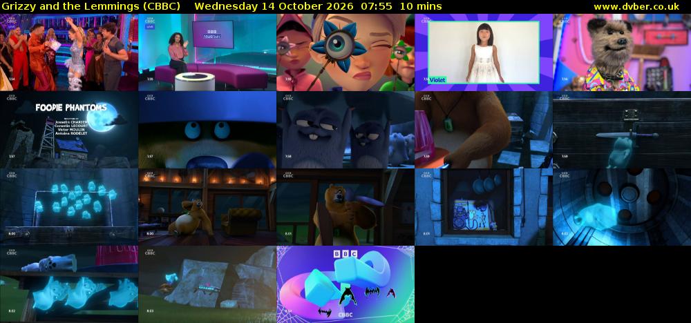 Grizzy and the Lemmings (CBBC) Wednesday 14 October 2026 07:55 - 08:05
