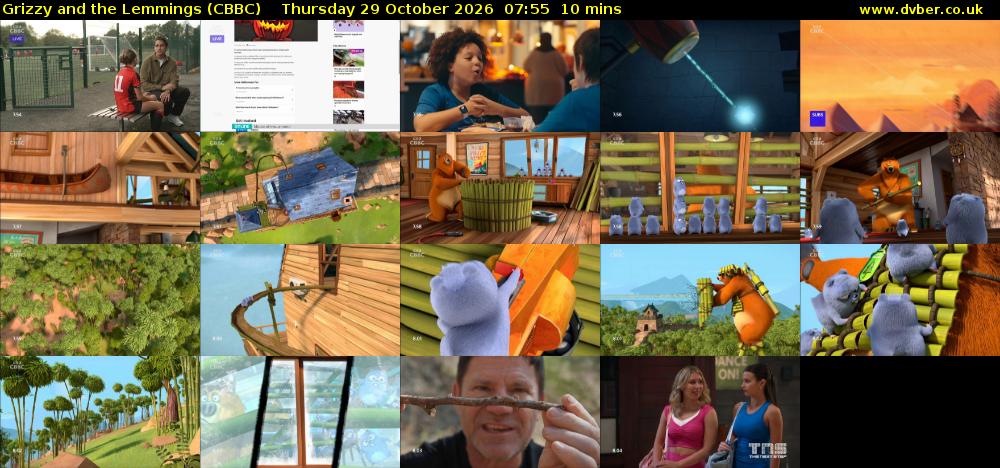 Grizzy and the Lemmings (CBBC) Thursday 29 October 2026 07:55 - 08:05