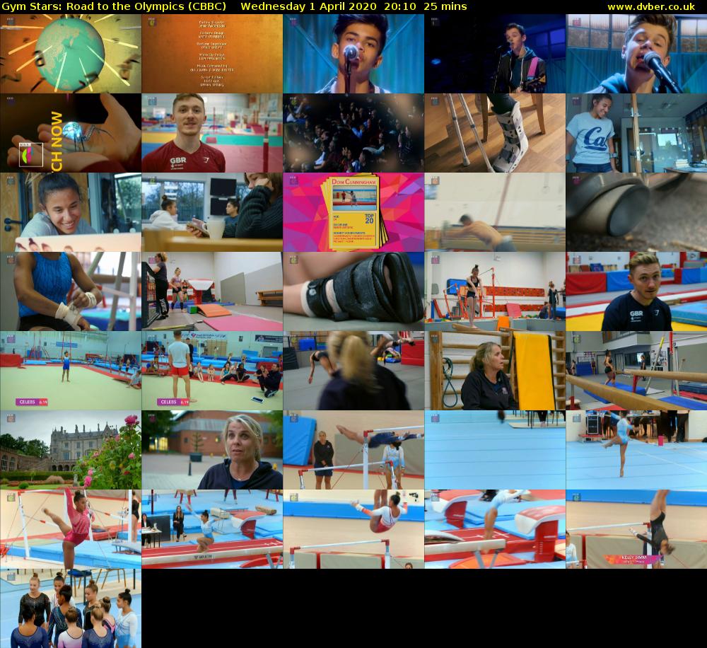 Gym Stars: Road to the Olympics (CBBC) Wednesday 1 April 2020 20:10 - 20:35