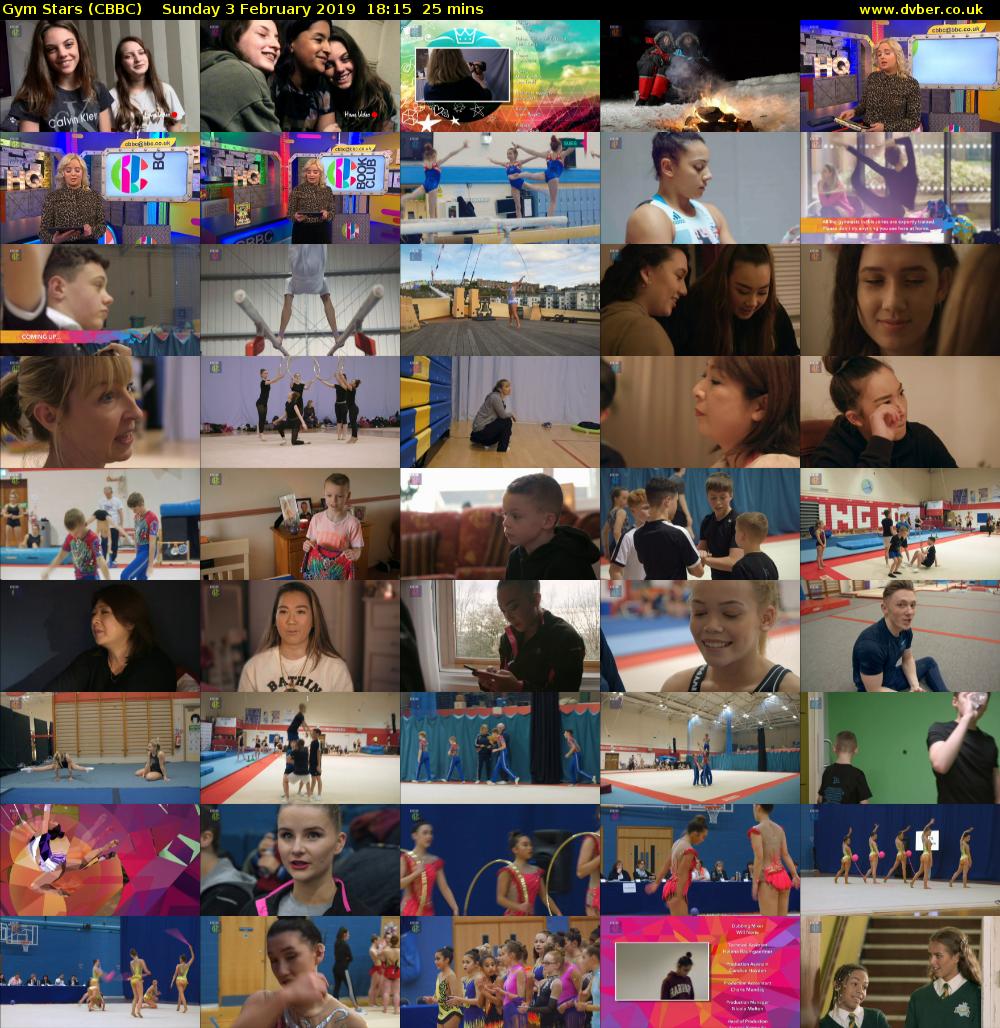 Gym Stars (CBBC) Sunday 3 February 2019 18:15 - 18:40