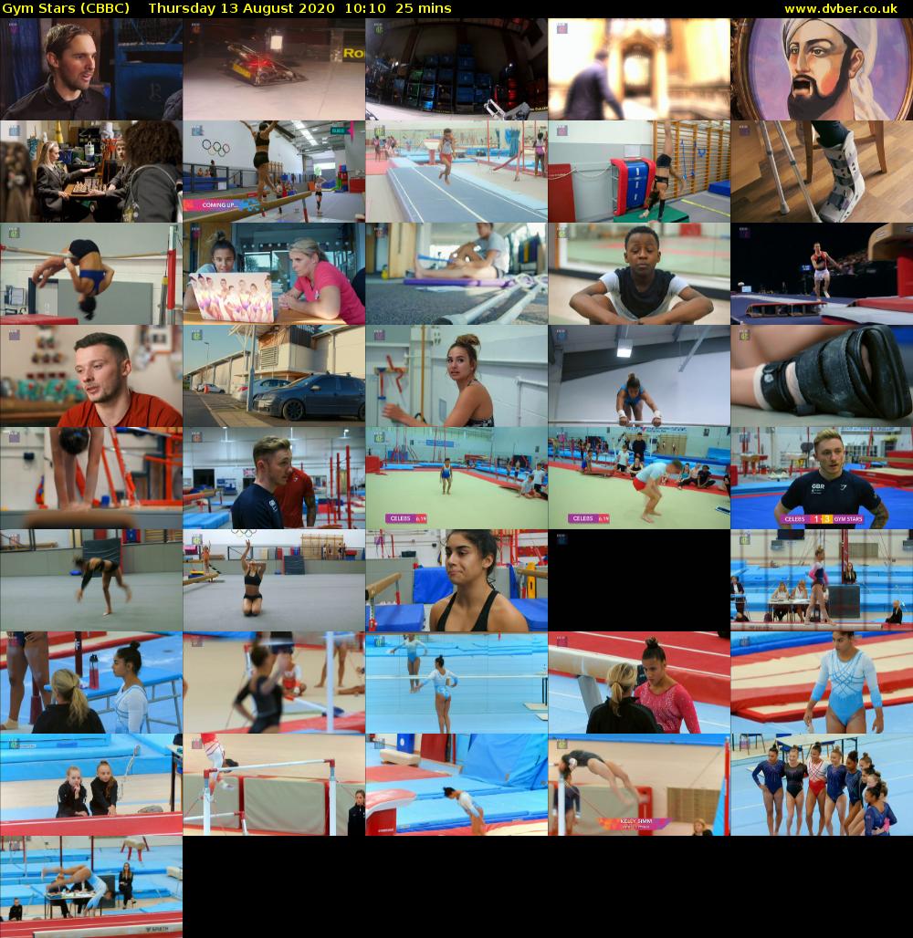 Gym Stars (CBBC) Thursday 13 August 2020 10:10 - 10:35