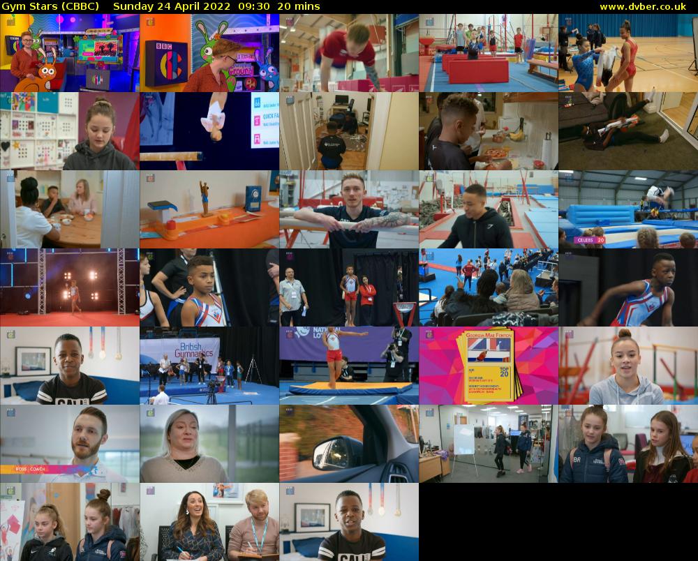 Gym Stars (CBBC) Sunday 24 April 2022 09:30 - 09:50