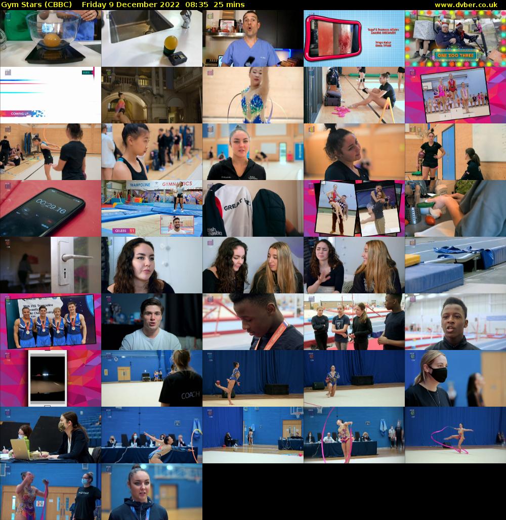 Gym Stars (CBBC) Friday 9 December 2022 08:35 - 09:00
