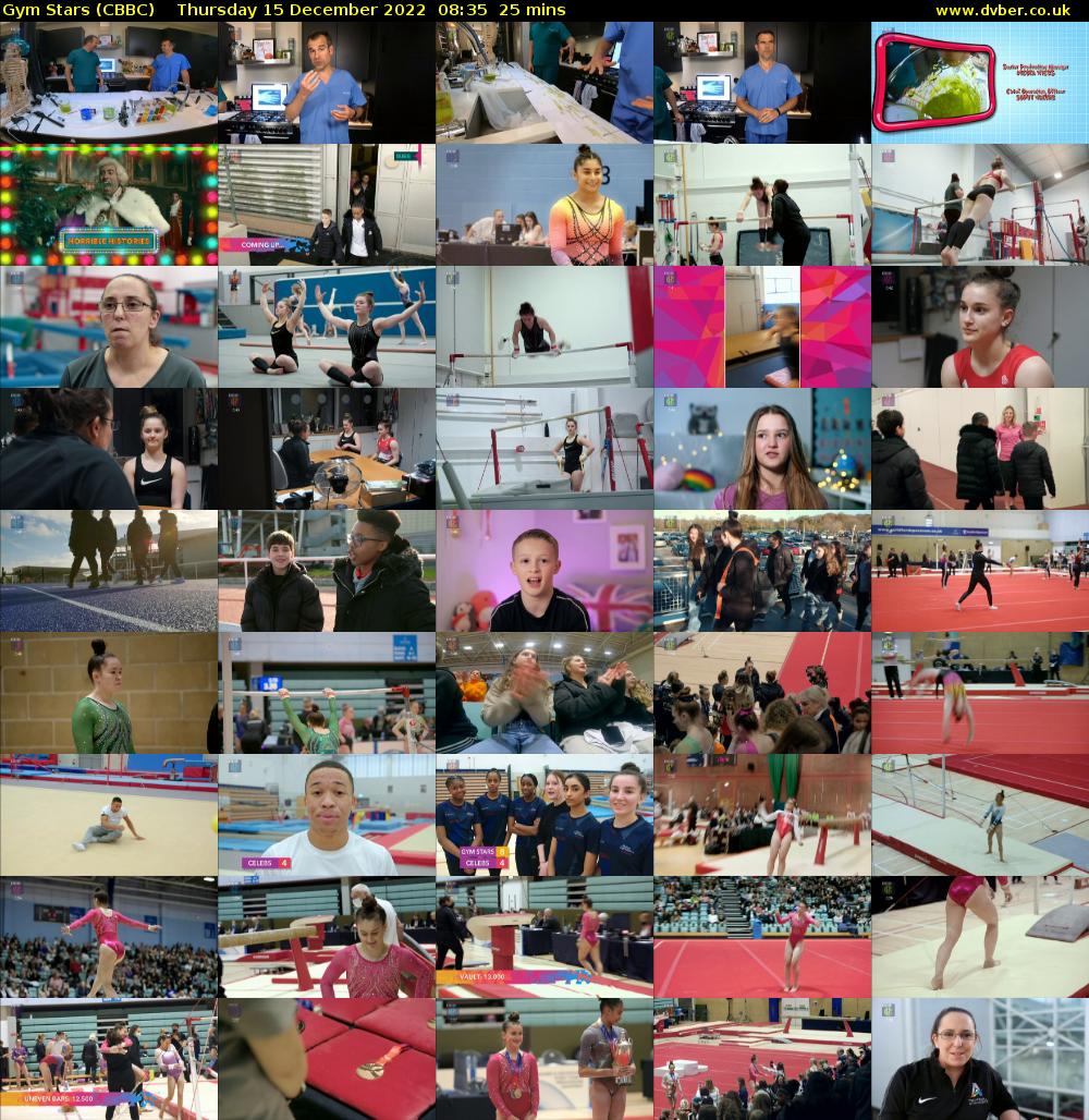 Gym Stars (CBBC) Thursday 15 December 2022 08:35 - 09:00