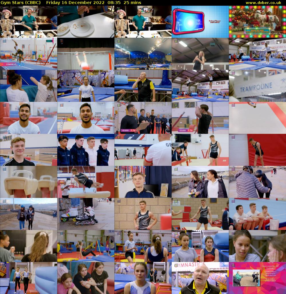 Gym Stars (CBBC) Friday 16 December 2022 08:35 - 09:00