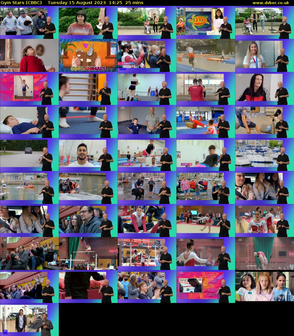 Gym Stars (CBBC) Tuesday 15 August 2023 14:25 - 14:50