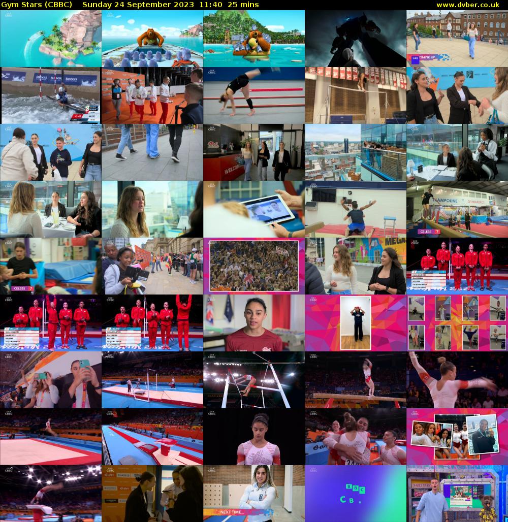 Gym Stars (CBBC) Sunday 24 September 2023 11:40 - 12:05