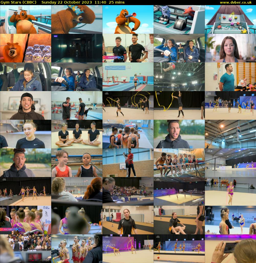 Gym Stars (CBBC) Sunday 22 October 2023 11:40 - 12:05
