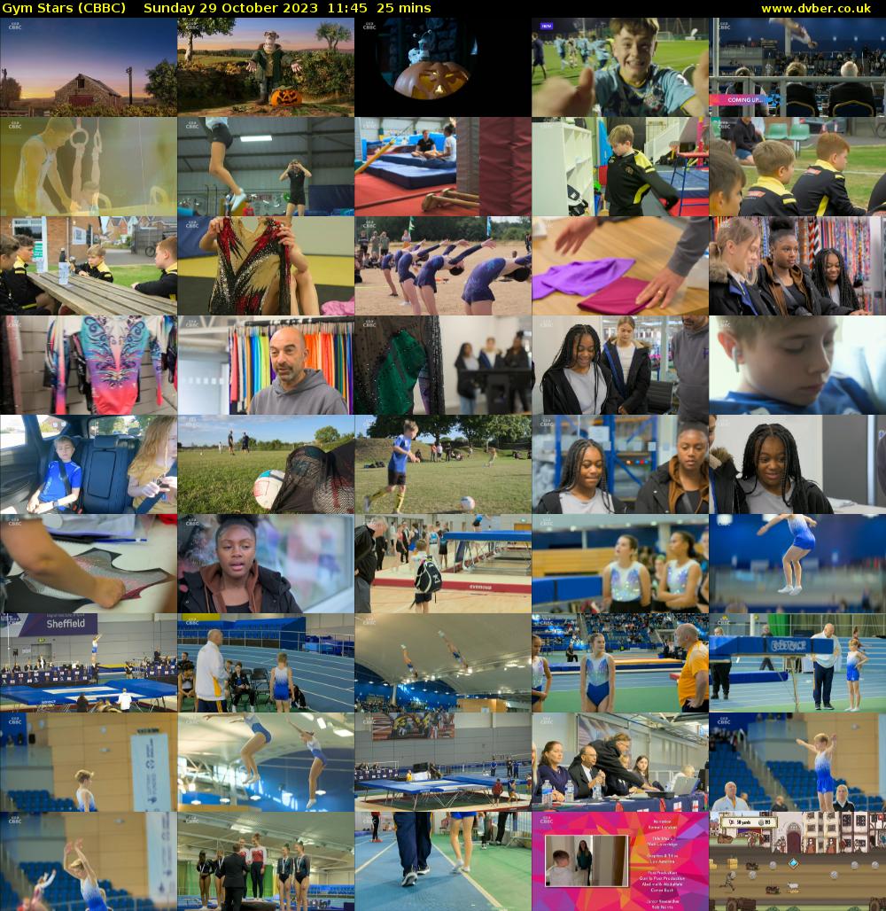 Gym Stars (CBBC) Sunday 29 October 2023 11:45 - 12:10
