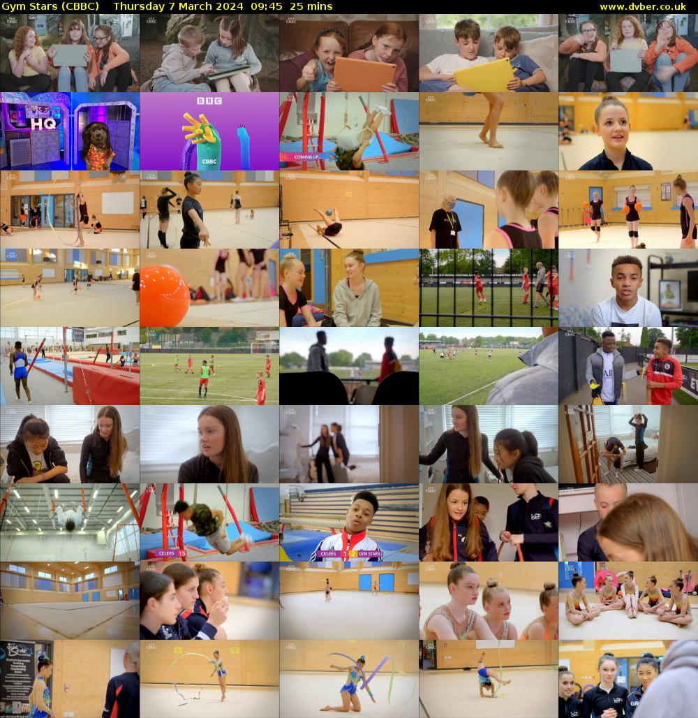 Gym Stars (CBBC) Thursday 7 March 2024 09:45 - 10:10