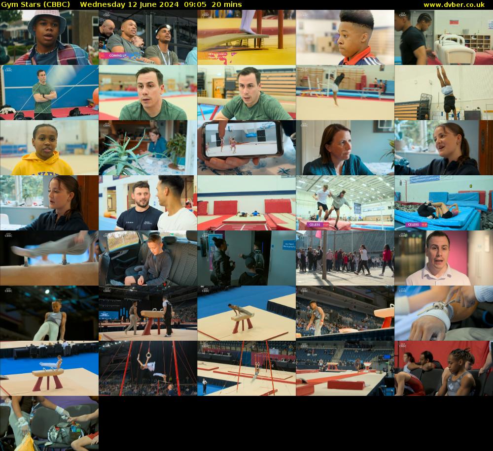 Gym Stars (CBBC) Wednesday 12 June 2024 09:05 - 09:25